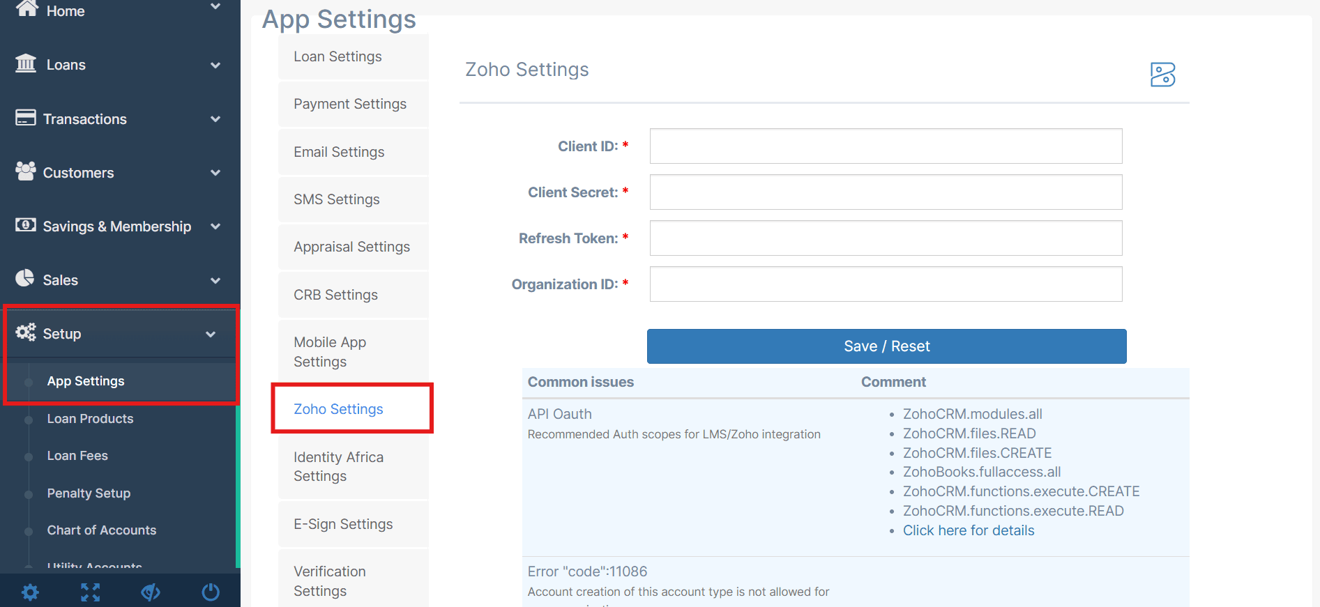 Figure 6.2 The configuration path to link Presta LMS with Zoho Books and CRM for automated data synchronization.